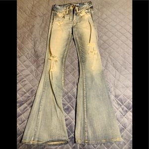 American eagle boho artist jeans